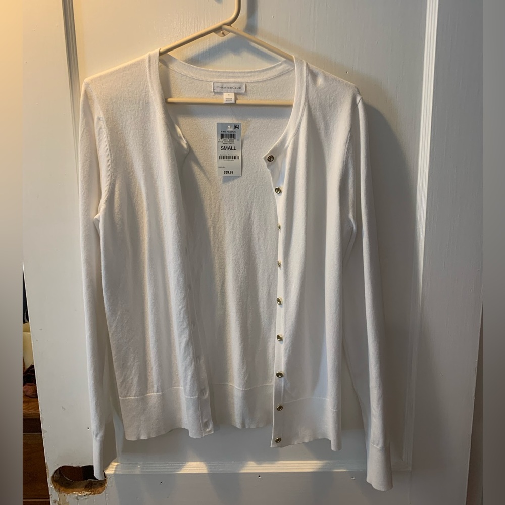 Charter club cardigan BNWT